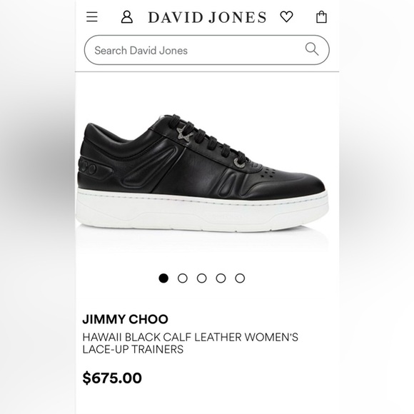 Jimmy Choo Authentic “Hawaii” Black Calf Leather - Picture 1 of 5